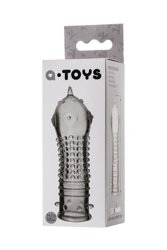 A-TOYS, Penis Sleeve, TPR, Transparent, 14.7 cm