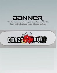 Banner Crazy Bull 115x443 mm