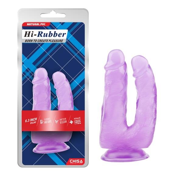 6.3 Inch Double Dildo-Purple