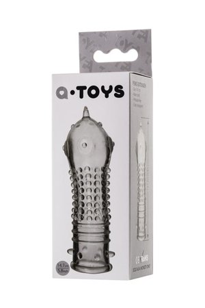 A-TOYS, Penis Sleeve, TPR, Transparent, 14.7 cm