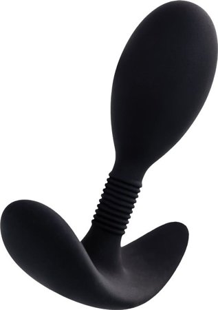 Anal plug A-Toys by TOYFA Tord S, silicone, black, 8.5 cm