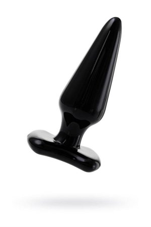 Anal plug Sexus Glass, glass, black, 10 cm