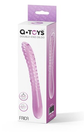 Double-sided dildo A-Toys by TOYFA Frica, TPE, purple, 23 cm