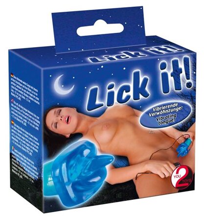 Lick it! Wibrating Tongue clit stimulator blue