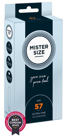 Mister Size 57mm pack of 10