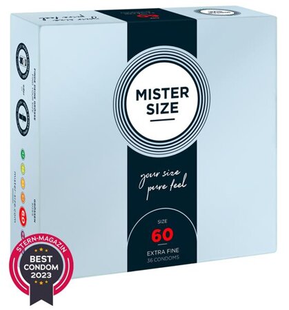 Mister Size 60mm pack of 36