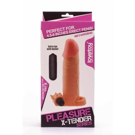 Pleasure Extender Sleeve Vibro Flesh