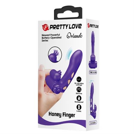 Pretty Love Orlando Honey Finger Vibrator Purple