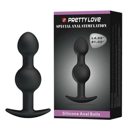 Pretty Love silicone Anal balls 4,05 Inch Black