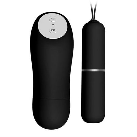 Wild butterfly 20-function vibrations remote control bullet Black