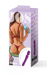 JOS Stimulator 2 in 1 Kisom, silicone, purple, 13 cm