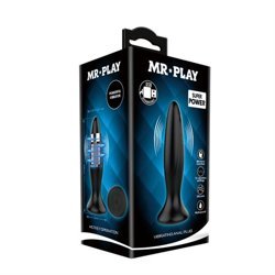 Mr.Play Vibrating Butt Plug Black