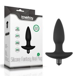 Vibrating Anal Plug Black